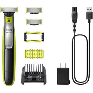 Philips Shaver OneBlade Face+Body, Trims, Edges, and Shaves Any Length, Bonus Blade Included, QP2834/60