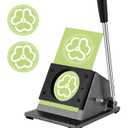 1.457" Button Paper Cutter Button Punch Graphic Punch Cutter for 1.457" Buttons, 1.909" Circle Cutter Punch for Photopaper Scrapboard Cardboard Cutting