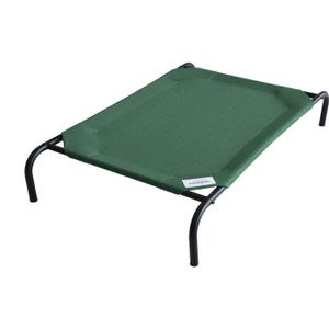 Gale Pacific Coolaroo The Original Cooling Elevated Dog Bed, Indoor and Outdoor, Large, Brunswick Green, 51.00" x 31.50" x 8.00"