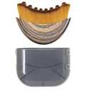Lymphatic Contour Face Brush Lymphatic Drainage Massager Double Chin Reducer Lymphatic Drainage Brush for Face Ergonomically Designed to Fit The Skin Precisely and Relieve Fatigue, Brown
