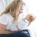 SwaddleDesigns 6-Way Omni Swaddle Sack for Newborn with Wrap & Arms Up Sleeves & Mitten Cuffs, Easy Swaddle Transition, Better Sleep for Baby Boys & Baby Girls, Heavenly Floral, Small, 0-3 Months