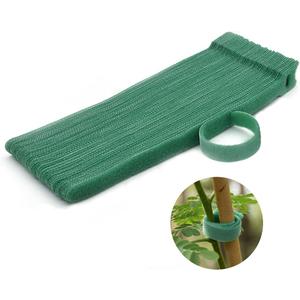 Hook＆Loop Garden Plant Cable Ties, Adjustable Garden Nylon Ties for Supporting Plant and Vines, Multi-Functional Ties(100 Pcs, 8 Inch, Green)