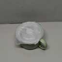 Adewnest Oversized Soup Bowl with Handle: 38 oz Ceramic Soup Mug with Lid - Microwave Safe Jumbo Food Storage Container for Ramen Cereal Breakfast Meal Prep Office Lunch Dorm Living - Pea Green 6 In