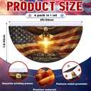 Remagr 4 Pcs 1.5x3 ft 250 Year Anniversary Bunting Flag, 1776-2026 Fan American Freedom Flag, 250th Anniversary Patriotic Eagle Design Banner with Brass Grommets for Wall, Front Door, Porch, Fence