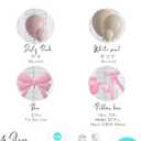 Soonlyn Bow Balloon Arch Kit 13ft 12In for Coquette Baby Shower Decorations with Bow Foil Balloon, Pink Bow Ribbon 28pcs for Coquette Birthday Decorations Bridal Shower Bachelorette