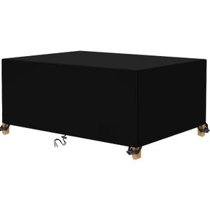 Patio Furniture Covers 84" L x 60" W  Waterproof Outdoor 600D Patio Table Covers Rectangle Couch Cover Weatherproof Furniture Covering for Deck Lawn and Backyard
