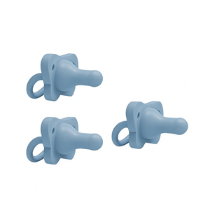 Dr. Browns HappyPaci 100% Silicone Pacifier 0-6m, BPA Free, Blue, 3-Pack