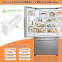Upgraded RF28R7201SR RF28HMEDBSR RF27T5201SR RF28R6201SR Ice Maker Tray Compatible with Samsung Ice Maker Replacement DA97-20156B Refrigerator Ice Bucket Assembly DA97-20156A Ice Container Bucket