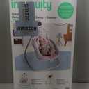Ingenuity SimpleComfort Lightweight Compact 6-Speed Multi-Direction Baby Swing, Vibrations & Nature Sounds, 0-9 Months 6-20 lbs (Pink Cassidy)