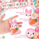 Blueweenly 12 Pcs Easter Bunny Bulk Stuffed Animals Bunny Mini Plush Easter Rabbit Plushies Dolls Small Rabbit Keychains for Spring Basket Filler Party Favors Gift Prizes Goodie Bag