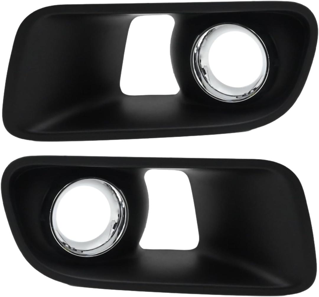 UOIENRT 2Pcs 68072021AA Left & Right Fog Light Cover Fog Light Chrome Bezel Replacement for Dodge Charger SRT8 2012-2014 Replace 68072020AA CH1038153 CH1039153