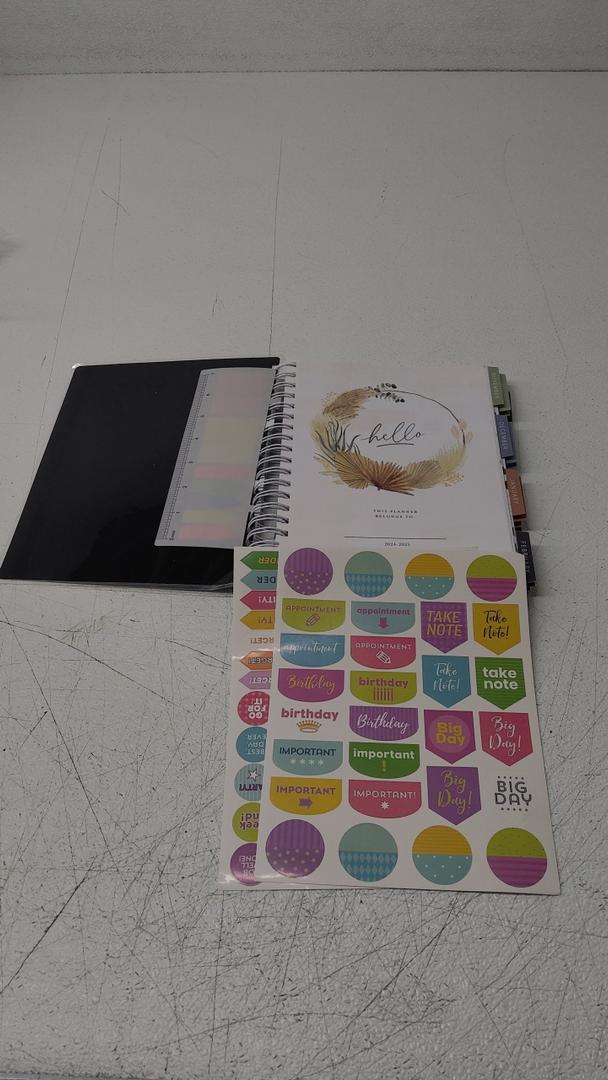 Planner 2025-2026, 18 Months Large Academic Daily Weekly Monthly Planner Organizer, July. 2025 - Dec. 2026, 8.5x9.8" Agenda with Page Tabs, Separator Page, Pocket Folder, Bookmark, Stickers & Sticky Note Set