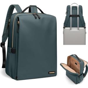 GOLF SUPAGS Stylish Laptop Backpack for Women Airline Approved Perfect for Work College and Travel Multi-Functional Casual Daypack Fits 15.6 Inch Notebook (Atrovirens)