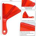 3 x Jar Opener for Weak Hands, Dual-Layer Multifunctional Jar Opener Gripper, Bottle Openers for Seniors, Kitchen Gadgets, Non-Slip Jar Openers for Seniors, Arthritis, Lid Opener, Mothers Day Gifts (Red)