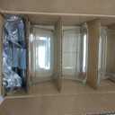 Rubbermaid Brilliance Glass Storage 4.7-Cup Food Containers with Lids Set of 3 Clear