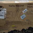 Dream On Me Karley Bassinet, Award Winner Lightweight Travel Baby Bassinet, Foldable Bedside Sleeper, Adjustable Double Canopy, Spacious Design, Soft Fabric, Storage Basket Blue and Grey, 
34.5 x 19.5 x 37 inches