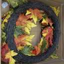 Fall Wreaths for Front Door Outside 24" Autumn Wreath with Fake Pumpkins, Pinecones, Berries, Fall Wreaths for Indoor & Outdoor, Falls Wreath for Home, Porch, Harvest, Halloween, Thanksgiving Decor