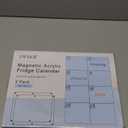 Magnetic Acrylic Calendar for Fridge,2 Pack 11"x15" Clear Fridge Calendar Dry Erase Magnetic Planning Boards Set for Refrigerator with 8 Colorful Highlight Markers