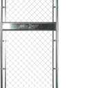 3x5FT(31.5"W x 59.0"H) Heavy Duty Chain Link Gate Easy Installation, Galvanized Steel Chain Link Gate Kit for Yard丨Pet Enclosure丨Backyard（Includes Galvanized Steel Pipes）