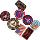 Goose Nick Bradshaw 8pc Iron On Sew on Patch Set (multicolored)