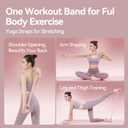 Figure 8 Workout Resistance Band - 3 Elasticities Optional 20 30 40lb, Thicker Durable Arm Back Shoulder Exercise Elastic Rope Yoga Straps Pilates Flexbands, Physical Therapy Stretch Bands