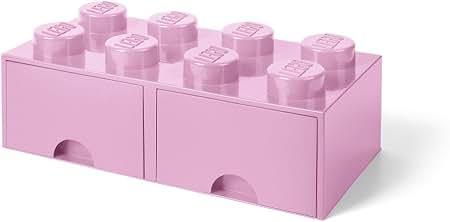 LEGO Room Copenhagen Brick Light Pink Drawer, Stackable Storage
Durable Plastic Toy Chest for Playroom or Nursery. Holds 1600 Bricks. 19.7 x 9.8 x 7.1 in. Multi-Functional Organizer