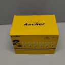 Ascher 60 Watt Equivalent, E26 LED Filament Light Bulbs, Daylight White 4000K, Non-Dimmable, Classic Clear Glass, A19 LED Light Bulb with 80 CRI, Pack of 6