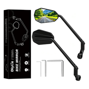 Diyife Long Bike Mirror, HD Wide Angle Large Bicycle Mirror for Handlebars