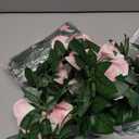 16 FT Fake Rose Vine Garland Artificial Flowers Plants Hanging Rose Ivy Home Hotel Office Wedding Party Garden Dcor (Pink/2PCS)