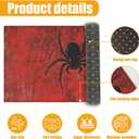 Red Spider Web Bath Mat for Bathroom,Washable Door Mat Absorbent Bath Rug Non-Slip Floor Rug Carpets,for Kitchen Bedroom Indoor