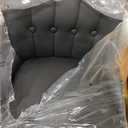 MALOL Bar Stools Set of 2, Swivel Bar Chairs, Modern Adjustable PU Leather Upholstered Barstools Counter Height with Tufted Back for Bar, Kitchen Counter Island, Dining Room, Black