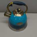 Tea Kettle -3.0 Quart Tea Kettles Stovetop Whistling Teapot Stainless Steel Tea Pots for Stove Top Whistle Tea Pot (Blue)