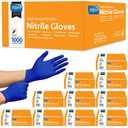 Inspire Nitrile Gloves Medical Examination | The Original Quality Stretch Cobalt Blue | 4.5 Grade Disposable Latex Free Case of 1000 (Size L)