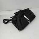 Sucipi Tennis Bag, Quilted Tennis Sling Crossbody Backpack, Water Resistant Tennis Racket Bags for Women Men, Suitable for Pickleball Tennis Badminton (Large with shoe compartment, Black)