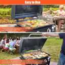 28 Inch Blackstone Griddle Grill Cover with Hinged Hood, 2026 Upgraded Outdoor Hard Grill Cover Compatible with Blackstone Models 1853 1605 1803 1839 1856 1924 5857 1553 2137 5003
