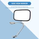 ECCPP Driver Side or Passenger Side Manual Fold Non-Heated Fit for 1980-1996 for Ford