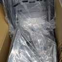 Stainless Steel Cat Litter Box with Lid,Enclosed or Open Design,Front Entry Top Exit,Extra Large Litter Box,with Flip top,Odor Control Easy Cleaning,Includes Mat, Scoop & Step,Grey