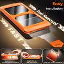 2 x TOCOL for iPhone 17 Pro Max Screen Protector/iPhone 16 Pro Max Screen Protector 6.9-Inch Instant Installation Tempered Glass HD Clear Full Coverage Protection Case Friendly 2 Pack