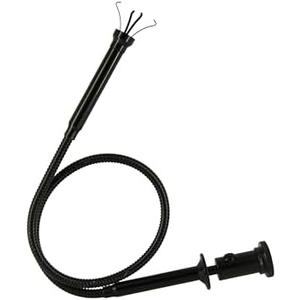 Flexible Claw Pickup Tool with Magnet Tool Flexible telescoping Claw led Light Grabber Extend，Long 28'' Four Claw 4-Claw for Small Parts Pickup Reacher Tool for Mechanics,Jewelry,Kids,etc. (Black)