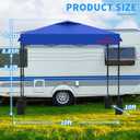 10x10 Pop Up Canopy Tent with Sidewalls, Easy Up, Heavy Duty, Blue, Perfect for Parties, Camping, Events & Vendor