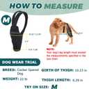 Dog Knee Brace for Back Legs Fit Large to Small Dogs Strong Support Adjustable Dog Leg Braces with 2 Metal Strips for Hip Dysplasia, ACL, CCL, Ligament Injuries & Osteoarthritis (Left Leg, M)