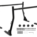 KOJEM Adjustable Truck Rack 800LBS Capacity Pick Up Truck Double Ladder Racks Lumber Kayak Rack Heavy Duty Steel Truck Bed Rack