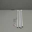 Curtain Rods for Windows 30-62 Inch, 5/8" White Curtain Rods, Stainless Steel Small Curtain Rod for Bedroom, Living Room,Kitchen,Farmhouse, Outdoor Curtain rod White