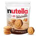 Nutella Biscuits, 20 Count Cookies, Hazelnut Spread with Cocoa, Kids Snacks, 9.7 oz, Best By: 07/25/25
