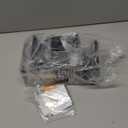 7-Pack Small Floating Shelves for Wall by RicherHouse, Plastic Black Shelf 4 Inch Display Ledges Room Decor, Mini with 2 Types of Installation (Adhesive or Screw)