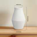 Wancetang White Ceramic Vase, 11 Inch