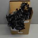 Sherr 48 Pcs LED Hawaiian Leis Light up Flower Leis Necklace with LED Lights Luau Flowers Necklaces for Masquerade Beach Wedding Tropical Themed Party Supplies(Black)