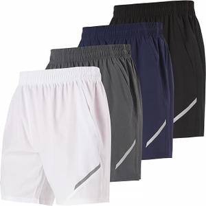 Ultra Performance Mens Workout Gym Shorts Men Casual 4 Pack Quick Dry Men's Athletic Running Shorts for Men 7 Inch Inseam (X-Large)