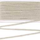 FINGERINSPIRE 27.3 Yards Polyester Woven Braid Trim 1/4 inch Beige Gimp Braid Trim Decorative Gimp Trim French Gimp Basic Sewing Polyester for Costume DIY Crafts Sewing Curtain Slipcover Decoration