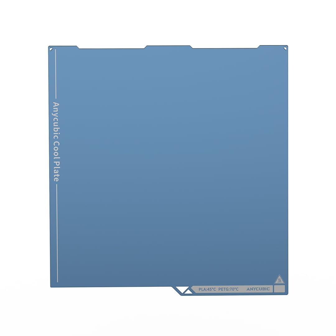 Anycubic Cool Plate with Adhesive for Anycubic Kobra 3/Kobra 3 Combo/Kobra 3 V2/Kobra 3 V2 Combo 3D Printers, Cool Plate, Energy Saving Low Temperature Printing,250x250mm